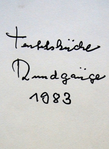 Elmar Zimmermann: Teufelsküche Rundgänge 1983